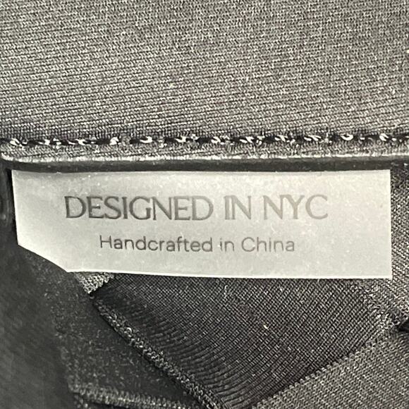 Naghedi Tangier Small Woven Neoprene Tote Bag Onyx - Picture 11 of 11